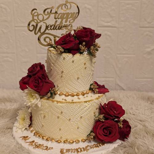 2 Tier Wedding Cake