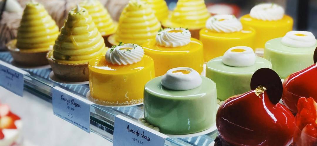 cakes on display during daytime